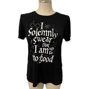 Harry Potter I Solemnly Swear That I Am Up To No Good Black Short Sleeve Shirt